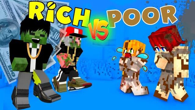 Школа монстров бездомная девочка встречается с богатым парнем - майнкрафт анимация