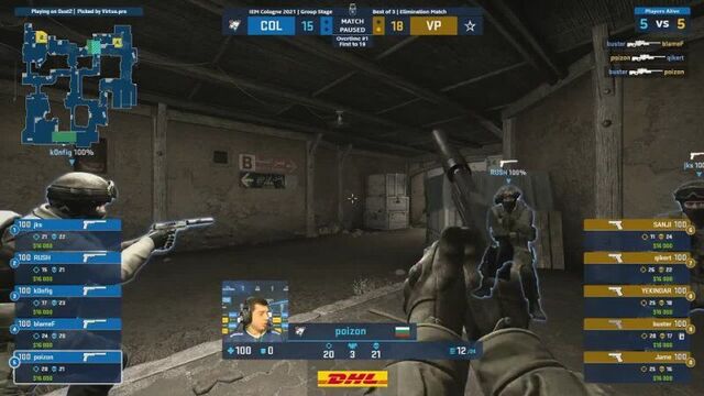 Buster - awp ace to set virtus.pro on map point