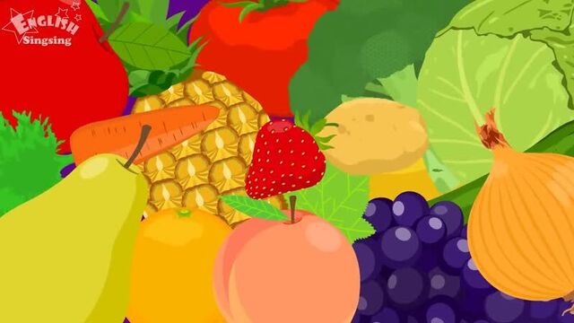 Kids vocabulary - fruits & vegetables [english singsing]