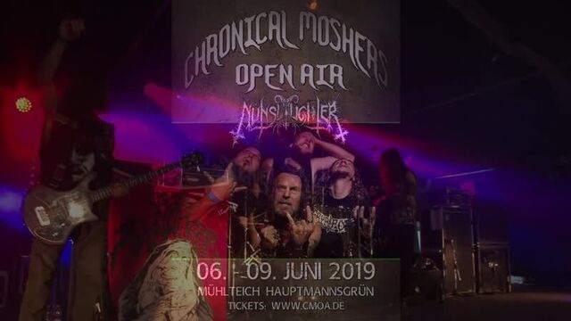 Nunslaughter - three nails, one liar (live at chronical moshers open air 2019) (vk.com/afonya_drug)